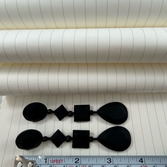 Matte Black Earrings - Picture 4 of 4